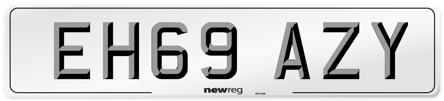 EH69 AZY Number Plate from New Reg
